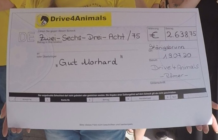 Drive4Animals Scheck